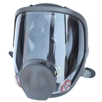 6800 Газовая маска для лица, Респиратор, полумаска с двойным фильтром, для полировки плотников, строителей, Пылезащитная PM006