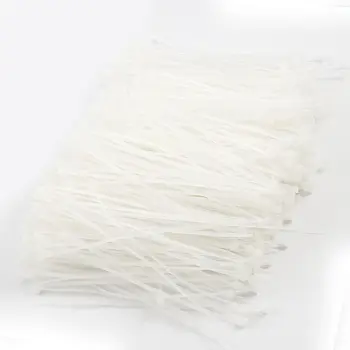 yoeruyo 1000 шт Белый пластиковый кабель с застежкой-молнией 75 мм x 2 мм
