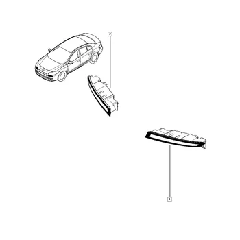 Левые Передние Противотуманные Фары Дневного света 266005986R для Моделей Renault Fluence 2014 + Автомобильный Светодиодный Драйвер Противотуманных Фар