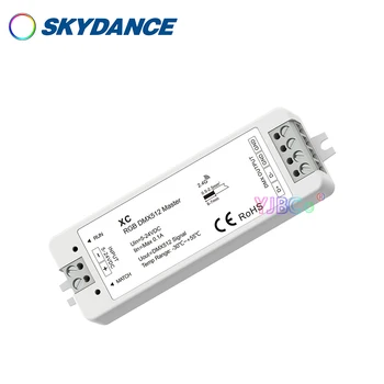 Skydance 5V-24V 12V Mini 170 RGB 128 пикселей RGBW светодиодный контроллер DMX 512 диммер сигнала Ультратонкий RGB/RGBW 2.4 G RF Пульт дистанционного управления