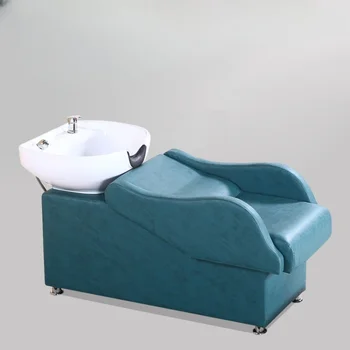 Профессиональные кресла для мытья головы Head Spa Стулья для мытья головы из нержавеющей стали Парикмахерские Мебель для салонов WZ50SC
