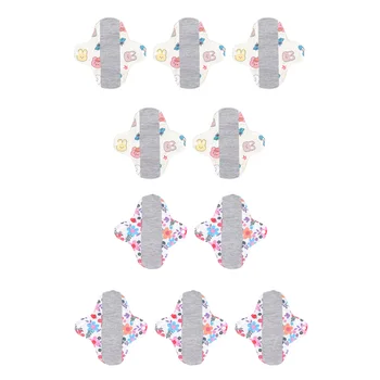 Многоразовые Тканевые Менструальные прокладки Моющиеся Менструальные прокладки с сильным водопоглощением Дышащие Многоразовые Женские Гигиенические прокладки