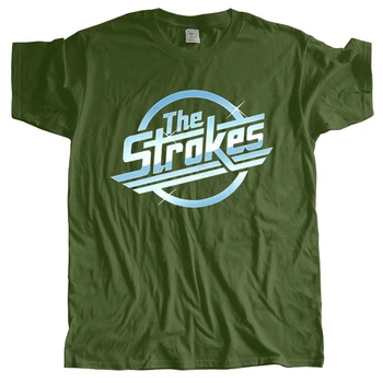 Летняя мужская черная футболка The Strokes, футболка мужской инди-рок-группы, новая хлопковая футболка, мужские футболки, большие размеры