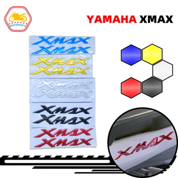Подходит для Yamaha X-MAX XMAX 125 250 300 400 Наклейки для мотоциклов, значок, 3D наклейка, рельефное колесо, наклейки на бак, аппликация, эмблема
