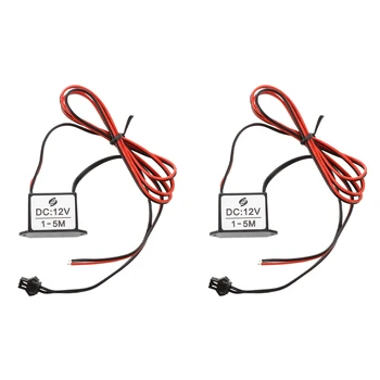 2X Красно-черный кабель постоянного тока 12 В EL-провод Неоновая полоса свечения Инвертор блока управления