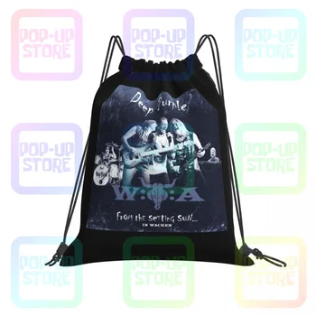 Темно-фиолетовый дым на воде, сумки на шнурках, спортивная сумка, рюкзак с принтом, многофункциональная сумка для спортзала