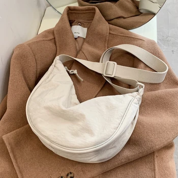 Простые дизайнерские женские нейлоновые сумки через плечо, повседневная женская сумка для ежедневных покупок, женская сумка-тоут, кошелек, сумка-мессенджер