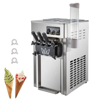 Коммерческая Машина для производства мороженого Настольная Машина для мягкой подачи Мороженого Автомат по продаже мороженого в виде сладкого рожка мощностью 1200 Вт