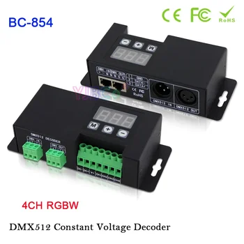 Bincolor 4 канала DMX512 Декодер 12V-24V стандартный DMX512/1990 преобразователь сигнала PWM в 4-канальный Диммер RGBW Светодиодные Фонари Ленточный Контроллер