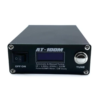 Электронные автоматические тюнеры антенн 1,8 МГц-30 МГц, тренажер для поддержки мощности 100 Вт, Встроенный измеритель мощности