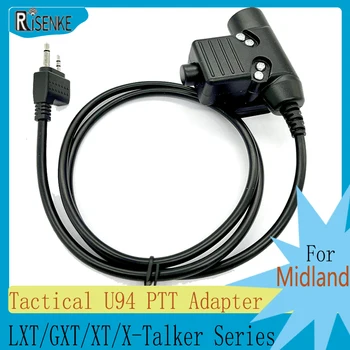 Тактический адаптер RISENKE-U94 для Midland, разъем для подключения к рации, LXT500VP3, LXT600VP3, GXT1000VP4, 7,0 мм