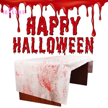 Украшения для Хэллоуина, сумки с кровью, Фартук ужасного зомби, Кровавые отпечатки рук, принадлежности для вечеринок на стене с кровью