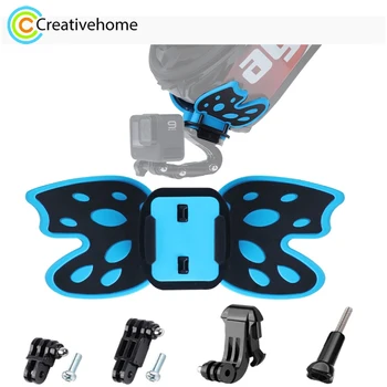Адаптер для Крепления Шлема Butterfly с 3-Ходовым Поворотным Рычагом, Пряжкой J-Образного Типа и Длинным Винтом для Экшн-камер GoPro DJI Osmo Action Xiaoyi