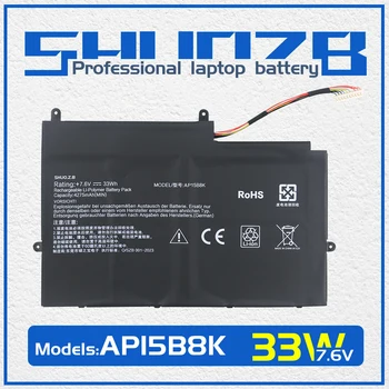 SHUOZB AP15B8K Аккумулятор для ноутбука Acer Aspire Switch 11V SW5-173 12S SW7-272 KT.0020G.005 NT.G74AA.002 7,6V 33Wh 4275mAh