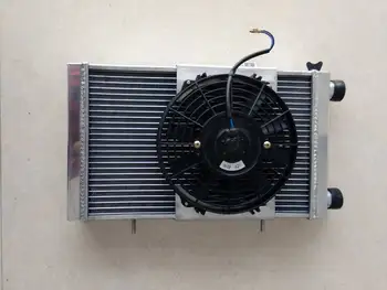 Алюминиевый Радиатор + Кожух + Вентилятор для 1966-1976 Lotus Europa Coupe S1 S2 TC L4 1.5L 1.6L MT1967 1968 1969 1970 1971