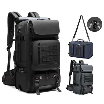 Уличный рюкзак объемом 60 л, высококачественный водонепроницаемый рюкзак, ручная багажная сумка для альпинизма, туристических поездок, бизнеса с местом для хранения обуви