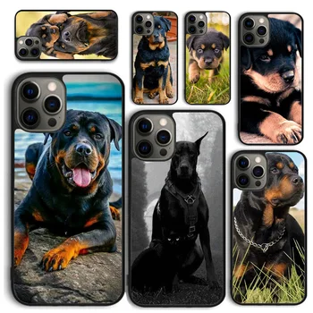 Ротвейлер Красивая Большая Собака Чехол Для Телефона iPhone 15 14 12 13 mini 7 8 PLUS X XS XR 11 PRO MAX SE 2020 Задняя Крышка Fundas Shell