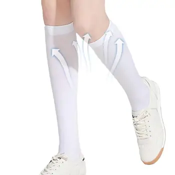 Женские носки для гольфа Ice Silk UPF50, солнцезащитные носки для гольфа, устойчивые к ультрафиолетовому излучению, высокоэластичные мягкие дышащие носки для косплея