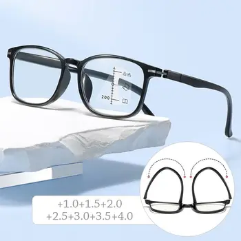 Мультифокальные очки для чтения с синим светом, Прогрессивная защита глаз, оптические очки ближнего и дальнего действия, TR90 Ultralight