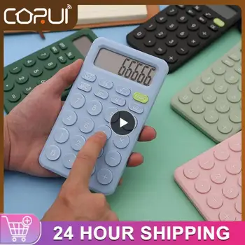 1 шт. калькулятор ярких цветов, 8-значный портативный студенческий калькулятор, простой в использовании, минималистичный цифровой для офиса, красочный