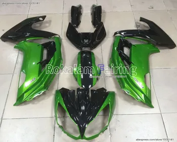 Для Kawasaki Ninja ER-6F 2012 2013 2014 2015 2016 ER6F 12-16 ER 6F 650R Зеленый Черный мотоциклетный обтекатель (литье под давлением)
