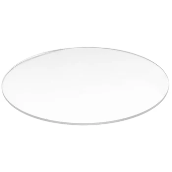 Прозрачный зеркальный акриловый круглый диск толщиной 3 мм, диаметр: 85 мм