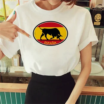 Испанский топ Bull женская уличная одежда летняя футболка harajuku для девочек японская одежда harajuku