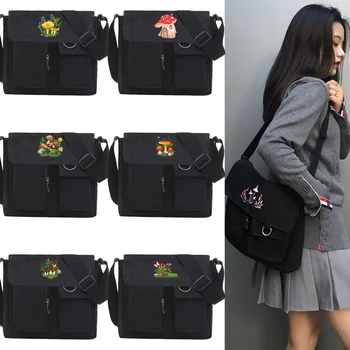 Холщовые сумки, сумка через плечо, сумки через плечо большой емкости для девочек-подростков, мужская сумка-мессенджер в стиле Харадзюку, новые школьные сумки для студентов