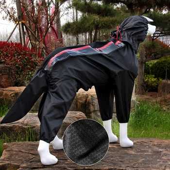 Роскошный дизайнерский дождевик для собак, светоотражающая водонепроницаемая куртка для собак, комбинезон для маленьких средних и крупных собак, товары для домашних животных на открытом воздухе