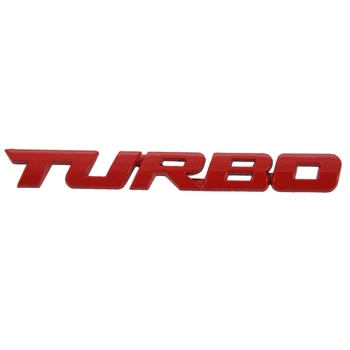 Универсальный автомобиль 3X TURBO, Мотоцикл, Авто, 3D Металлическая Эмблема, Значок, Наклейка, красный
