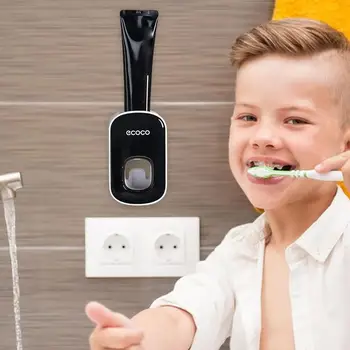 Держатель зубной щетки Автоматический дозатор зубной пасты Настенная Соковыжималка для зубной пасты Пылезащитная подставка для зубных щеток для ванной комнаты