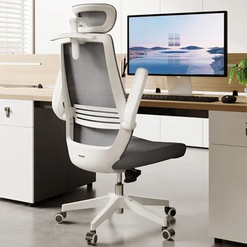 Офисный стул SIHOO M76A, эргономичный рабочий стул с высокой спинкой, поворотной сетчатой спинкой, 3D подголовником, регулируемой поясничной поддержкой, поворотом на 90 °-