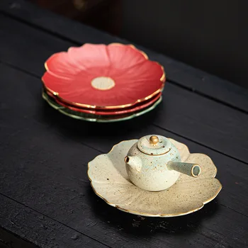 Lotus Lucky Pot С Чайным сервизом Кунг-фу, Заварочный чайник, Чайный Поднос, Аксессуары для китайской Чайной церемонии, Домашний Бамбуковый Чайный Поднос, Сервировочный Поднос